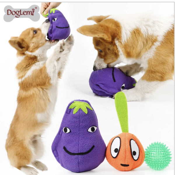 Snuffle Toy for Dogs - Eggplant 3-in-1